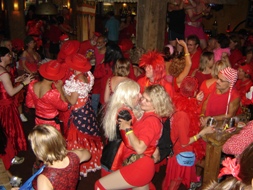Red Dress Run party